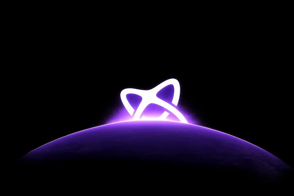 Purple Glowing Logo